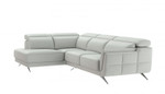 Ronda Sectional Sofa w/ LHF Bumper Chaise (Cement 13 upholstery) by Modekraft