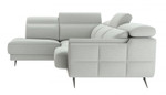 Ronda Sectional Sofa w/ LHF Bumper Chaise (Cement 13 upholstery) by Modekraft