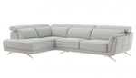 Ronda Sectional Sofa w/ LHF Bumper Chaise (Cement 13 upholstery) by Modekraft