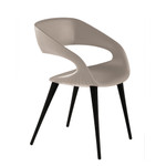 Shape Dining Chair (Tan Seat, Anthracite Legs) by Bellini Modern Living