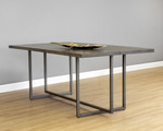 Jade Dining Table (Antique Silver - Ash Grey) by Sunpan Modern Home