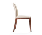 Stella Dining Chairs (Set of 2) Walnut & Taupe by Whiteline Modern Living 2