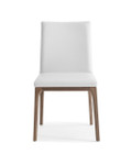 Stella Dining Chairs (Set of 2) Walnut & White by Whiteline Modern Living 2