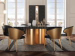 Wave Extension Dining Collection (Gold Matt) by ESF Furniture