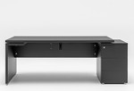 Mito Fenix Executive Desk w/ Right Pedestal (Fingerprint Proof) MITF3KDP, MITF4KDP by MDD