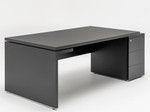 Mito Fenix Executive Desk w/ Right Pedestal (Fingerprint Proof) MITF3KDP, MITF4KDP by MDD