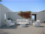 Palma Coffee + Side Tables - White by Azzurro Living Lifestyle