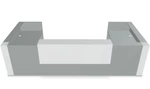 Tera 159" U-Shape Reception Desk - TRA31 by MDD Office Furniture