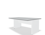 Status 78" Conference Table Starting  Module - X06 in White Pastel by MDD Office Furniture