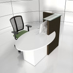 Ovo Reception Desk LOP10 by MDD Office Furniture