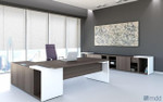 Mito Executive Desk w/ Managerial Storage Unit by MDD Office Furniture