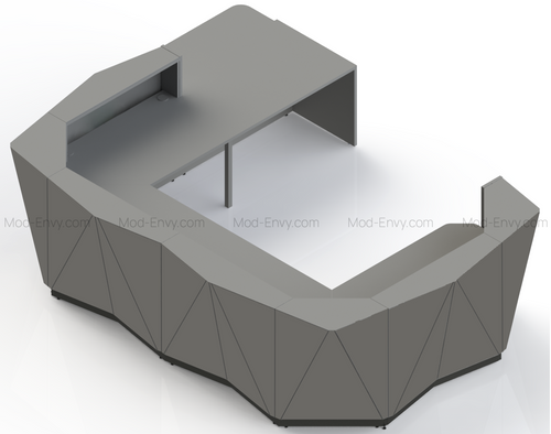 Alpa Reception Desk ALP27P by MDD Office Furniture
