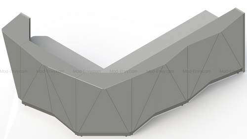 Alpa Reception Desk ALP17P by MDD Office Furniture