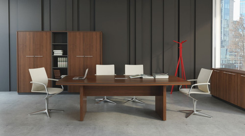 Status Meeting Table & Storage Cabinets by MDD Office Furniture