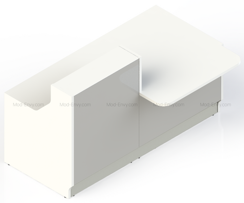 Linea Reception Desk models LIN33L by MDD Office Furniture