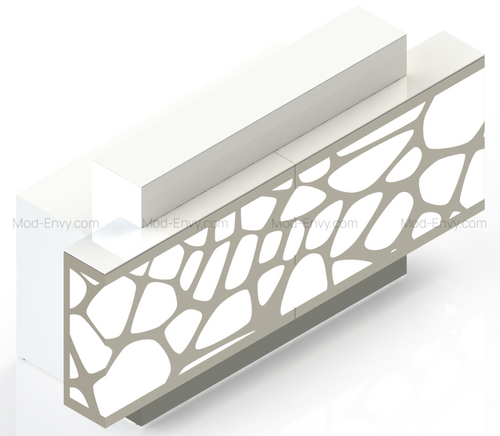 Organic Reception Desk model LOG13 by MDD Office Furniture
