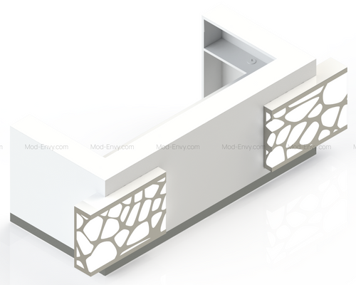Organic Reception Desk LOG23G by MDD Office Furniture