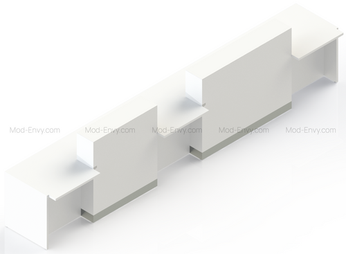 Organic Reception Desk model  LOG25 by MDD Office Furniture