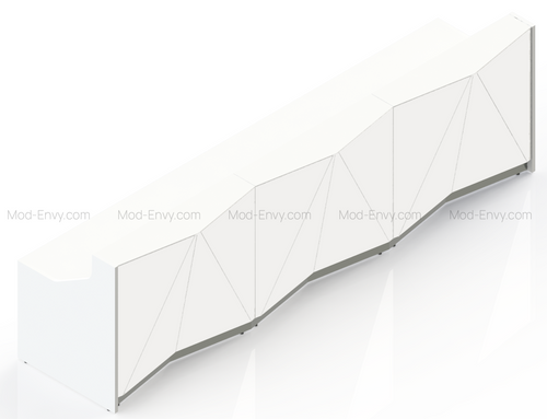 Alpa Reception Desk model ALP07 by MDD Office Furniture