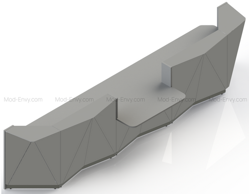 Alpa Reception Desk model ALP25 by MDD Office Furniture