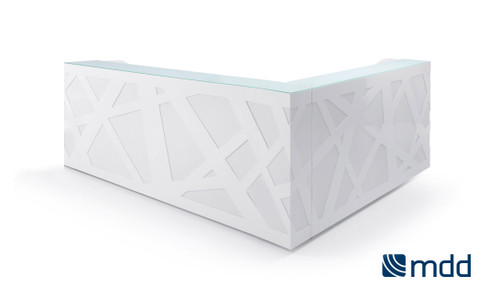 Zig-Zag Reception Desk model LZG36 by MDD Office Furniture