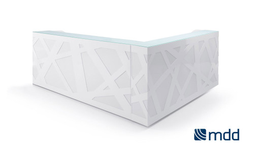 Zig-Zag Reception Desk model LZG38 by MDD Office Furniture