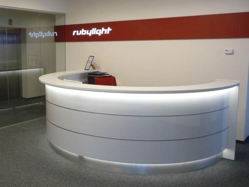 Value 126" Curved Reception Desk - LAV52L by MDD Office Furniture