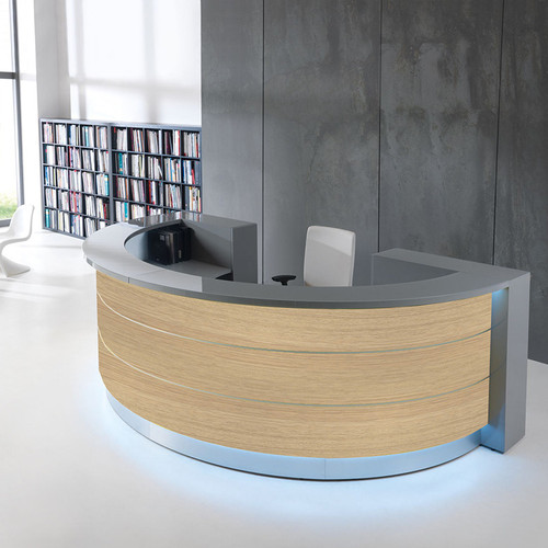 Valde Reception Desk model LAV61L - 126" by MDD Office Furniture