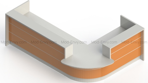Valde Reception Desk models LAV107L, LAV108L, LAV109L by MDD Office Furniture