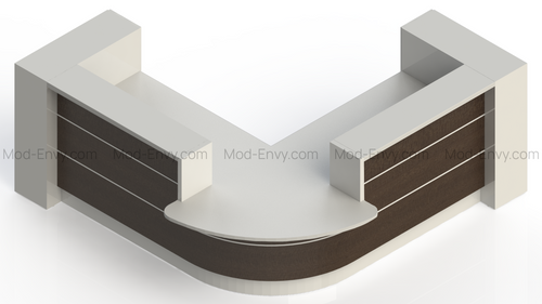Valde Reception Desk model LAV116L, LAV117L, LAV118L, LAV119L, LAV120L, LAV121L by MDD Office Furniture