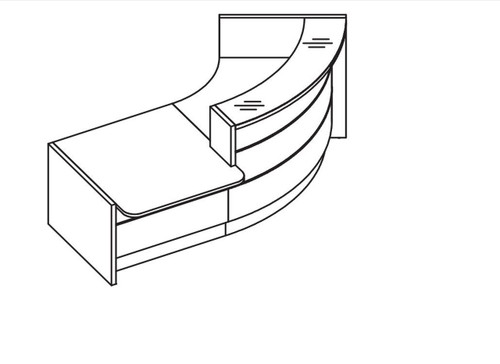 Valde Reception Desk models LAV84L, LAV85L, LAV841L, LAV851L by MDD Office Furniture