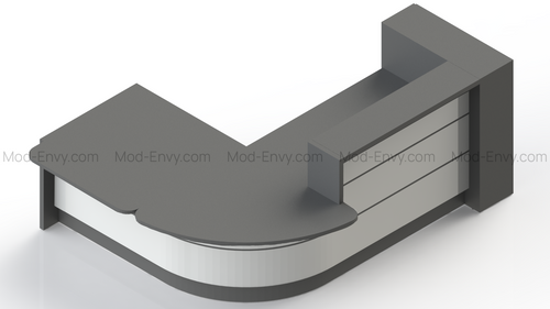 Valde Reception Desk models  LAV125L, LAV126L, LAV127L, LAV128L, LAV129L, LAV130L, LAV1251L, LAV1261L, LAV1271L, LAV1281L, LAV1291L, LAV1301L by MDD Office Furniture