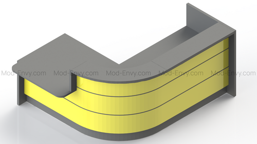 Valde Reception Desk models  LAV140L, LAV141L, LAV142L, LAV143L, LAV1401L, LAV1411L, LAV1421L, LAV1431L by MDD Office Furniture
