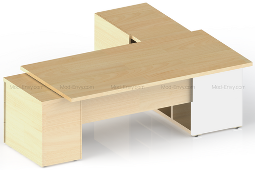 Mito Executive Desk w/ Managerial & File Storage MIT1KD, MIT2KD by MDD Office Furniture