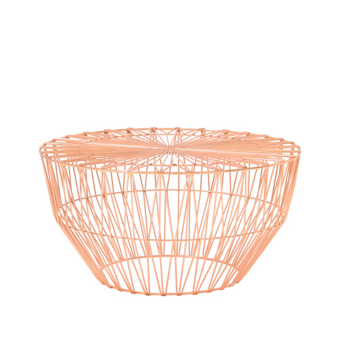 Drum Table in Copper by Bend Goods