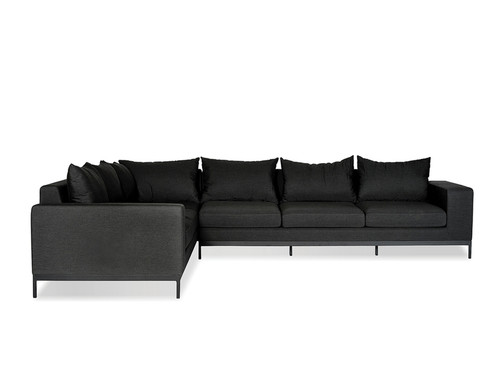 Jericho Sectional Sofa in charcoal Sunbrella upholstery by Mobital 2