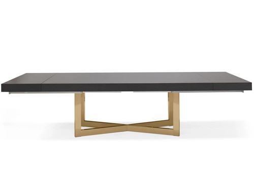 Maximo Dining Table in gold finish by Sharelle Furnishings, Inc.