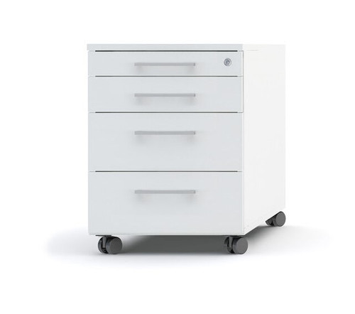 Standard Mobile Pedestal KRT13 w/ 4 Drawers by MDD