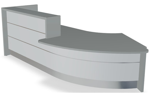 Valde Reception Desk LAV91L - 123" by MDD Office Furniture