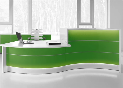 Valde 135" Curved Reception Desk w/ Right Countertop (ADA Compliant) LAV33L by MDD Office Furniture