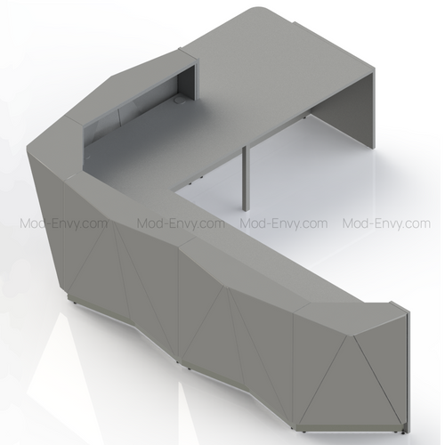 Alpa Reception Desk model ALP24P by MDD Office Furniture
