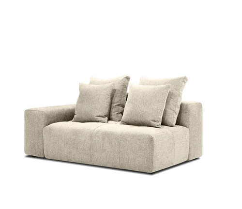 Mallow Sectional LAF 2-Seater (Stone Wheat Tweed) by Mobital