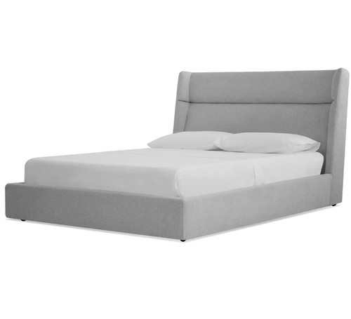 Cove Storage Bed w/ heather grey chenille upholstery by Mobital