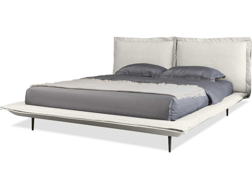Flange Upholstered Bed - King by Mobital