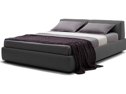Cloud 9 Platform Bed - Grey Chenille Fabric by Mobital