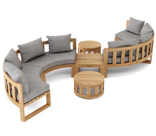 SET-813 Circular Modular Deep Seating by Anderson Teak SET-813 Circular Modular Deep Seating by Anderson Teak