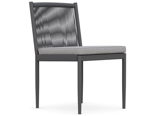 Catalina Rope Armless Dining Chair - Ash CAT-R07DA-CU by Azzurro Living