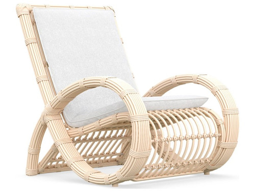 Paloma Wicker Club Chair Lounge + Polar Cushion PAL-W05S1-CU by Azzurro Living
