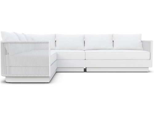 Porto Sectional Lounge Set - 2 Qty. Left + 1 Qty. Right - Polar Cushion by Azzurro Living