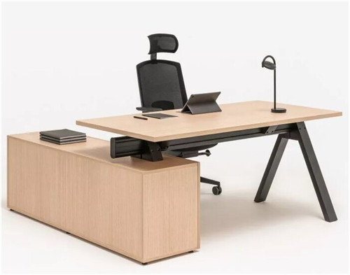 Viga Veneer Desk w/ Right Managerial Storage w/ 4 Doors by MDD Office Furniture